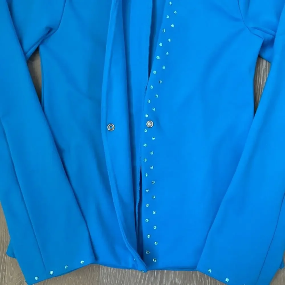 Kelle Turquoise Jacket And Wide Leg Pant Set size Medium Child